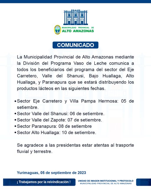 Se informa lo siguiente