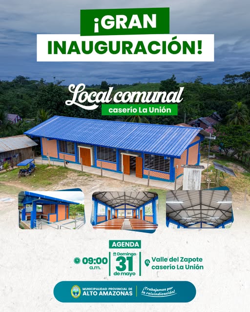 &iexcl;Gran Inauguraci&oacute;n! Local Comunal - Caser&iacute;o La Uni&oacute;n