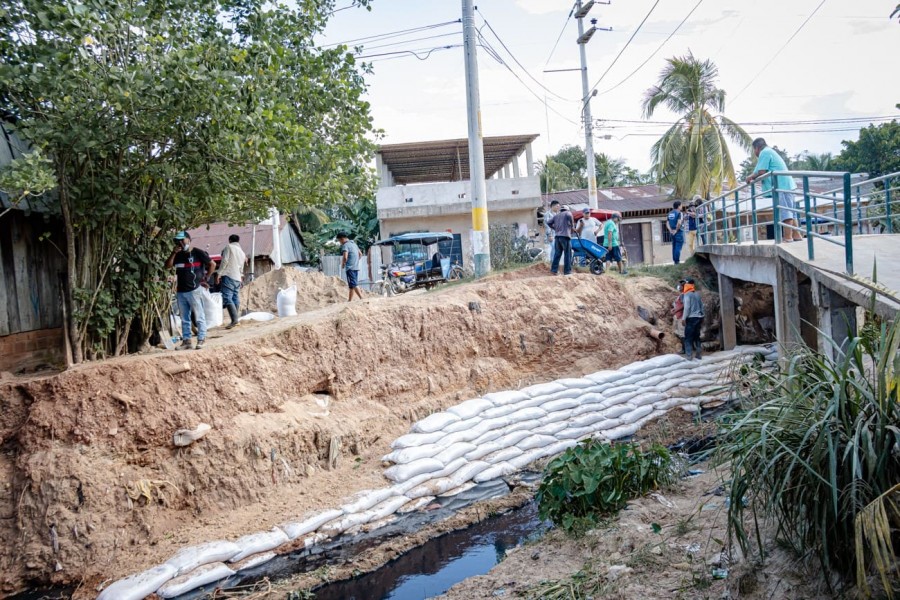 MPAA construye defensa ribereña en Caño Suniyacu