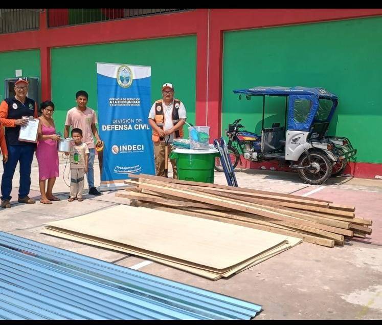 MPPA ENTREGA AYUDA HUMANITARIA A FAMILIA DAGNIFCIDA TRAS INCENDIO